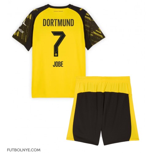 Camiseta Borussia Dortmund Jobe Bellingham #7 Primera Equipación para niños 2025-26 manga corta (+ pantalones cortos)